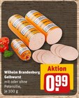 Gelbwurst mit Petersilie im Angebot bei REWE in Hofheim Gelbwurst mit Petersilie Angebote von Wilhelm Brandenburg bei REWE Hofheim für 0,99 €