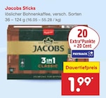 Sticks im Angebot bei Netto Marken-Discount in Pirna Sticks Angebote von Jacobs bei Netto Marken-Discount Pirna für 1,99 €