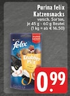 Katzensnacks Angebote von Purina Felix bei E center Sankt Augustin für 0,99 €