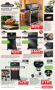 Gasgrill im Segmüller Prospekt "Gartenmöbel Fachzentrum" mit 16 Seiten (Nürnberg)