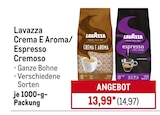 Crema E Aroma/ Espresso Cremoso im Angebot bei METRO in Bottrop Crema E Aroma/ Espresso Cremoso Angebote von Lavazza bei METRO Bottrop für 14,97 €