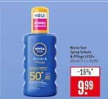 Nivea Sun Spray Schutz & Pflege LF50+ Angebote von Nivea bei Marktkauf Leinfelden-Echterdingen für 9,99 €