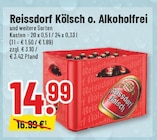 Kölsch o. Alkoholfrei im Angebot bei Trinkgut in Siegburg Kölsch o. Alkoholfrei Angebote von Reissdorf bei Trinkgut Siegburg für 14,99 €