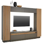 WOHNWAND in Anthrazit, Eiche Artisan 272,6/209,5/41,3 cm Angebote von Carryhome bei XXXLutz Schweinfurt für 699,00 €