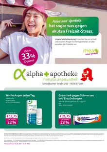 Aktueller mea - meine apotheke Prospekt "Unsere Mai-Angebote" für Fürth Aktueller mea - meine apotheke Prospekt für Fürth mit Seiten