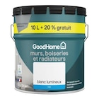Peinture(d) murs, boiseries et radiateurs haute résistance blanc mat GoodHome 10L + 20% gratuit - GoodHome en promo chez Castorama Valence à 39,90 €