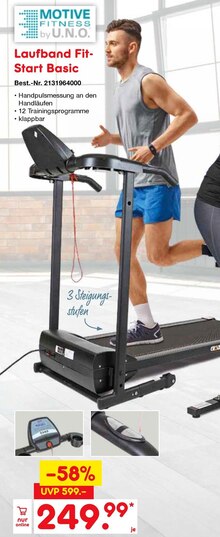 Laufband FitStart Basic bei Netto Marken-Discount in Bochum Laufband FitStart Basic im Angebot bei Netto Marken-Discount Bochum für 249,99 €