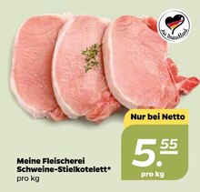 NETTO mit dem Scottie Neumünster - Schweine-Stielkotelett Schweine-Stielkotelett Angebot bei NETTO mit dem Scottie Neumünster im Prospekt Günstig. Besser. Für Dich.
