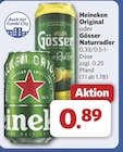 Heineken Original von Heineken für 0,89 € bei combi im Angebot Heineken Original von Heineken im aktuellen combi Prospekt