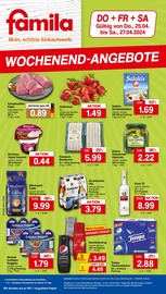 Aktueller famila Nordwest Supermarkt Prospekt in Merzen und Umgebung, "WOCHENENDANGEBOTE" mit 1 Seite, 25.04.2024 - 27.04.2024