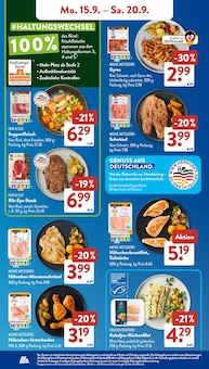Hähnchenbrust Angebot im ALDI SÜD Prospekt, gültig von 15.09.2025 bis 20.09.2025 Hähnchenbrust Angebot im aktuellen ALDI SÜD Prospekt auf Seite 6