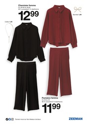 Pantalon Femme Angebote im Prospekt "Cette semaine : des vêtements de fête, des décorations et bien plus encore." von Zeeman auf Seite 15