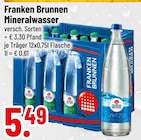 Mineralwasser von Franken Brunnen im aktuellen Trinkgut Prospekt für 5,49 €