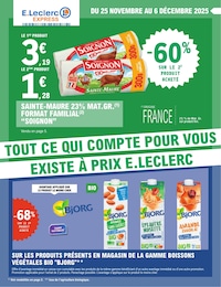 Prospectus Supermarchés E.Leclerc en cours, TOUT CE QUI COMPTE POUR VOUS EXISTE À PRIX E.LECLERC, 12 pages, 25/11/2025 - 06/12/2025 Catalogue Supermarchés E.Leclerc en cours à Dieppe et alentours, TOUT CE QUI COMPTE POUR VOUS EXISTE À PRIX E.LECLERC, 12 pages, 25/11/2025 - 06/12/2025