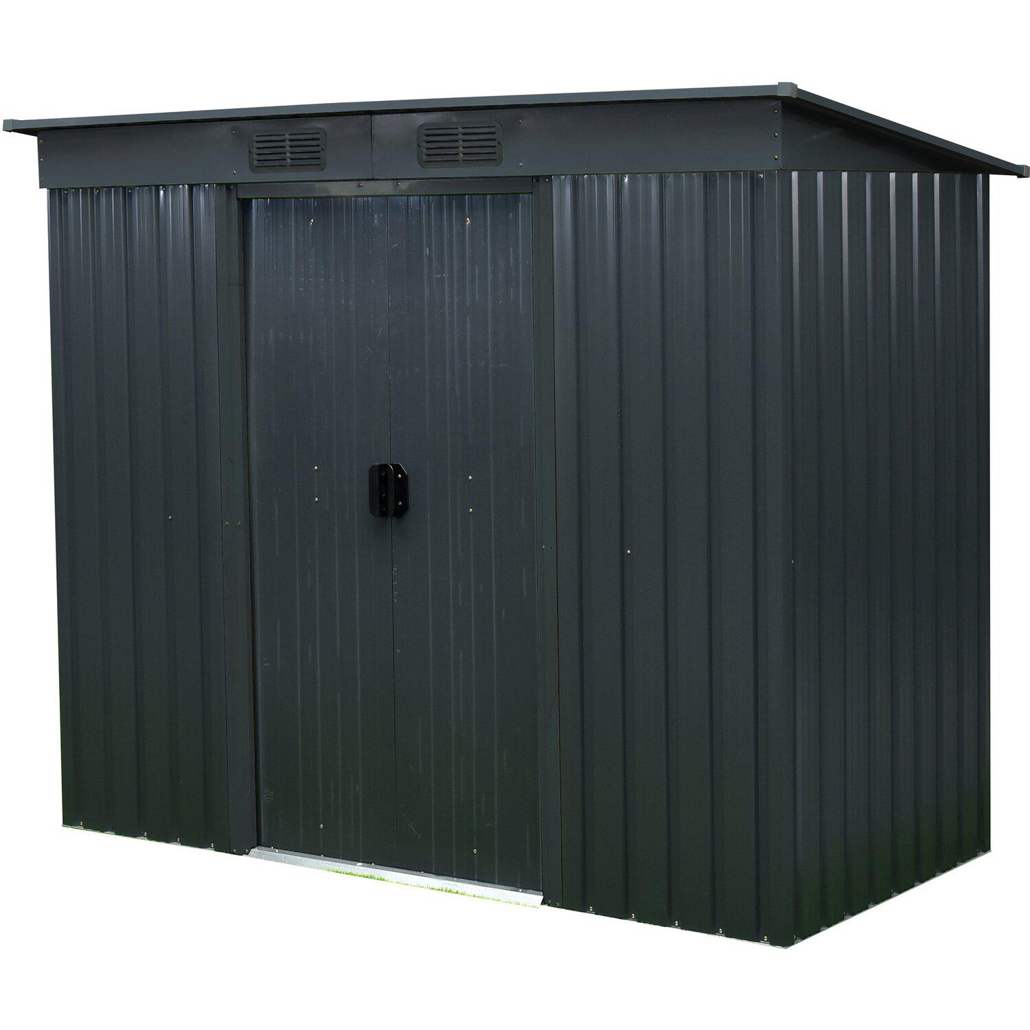 OBI Müllheim - Gerätehaus mit Pultdach 238 cm x 132 cm Gerätehaus mit Pultdach 238 cm x 132 cm Angebot bei OBI Müllheim im Prospekt ORDNUNG IM GARTEN