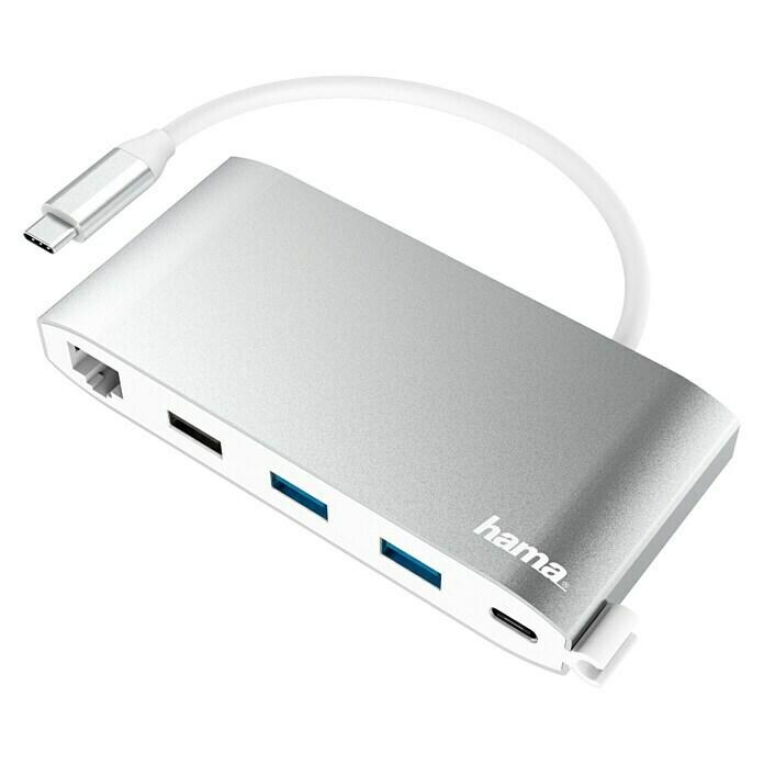 BAUHAUS Mosbach - Hama USB-Hub (Weiß/Silber, 3x USB-A, 2x USB-C, VGA, HDMI, LAN) Hama USB-Hub (Weiß/Silber, 3x USB-A, 2x USB-C, VGA, HDMI, LAN) Angebot bei BAUHAUS Mosbach im Prospekt Top Angebote