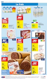 Prix et réduction Crème Glacée dans le prospectus Carrefour Market en cours Offre Crème Glacée dans le catalogue Carrefour Market du moment à la page 40