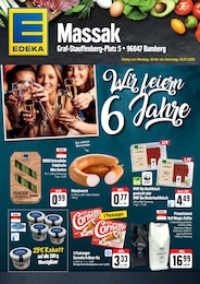 nah und gut Prospekt für Frensdorf mit 2 Seiten nah und gut Prospekt für Frensdorf: "Wir feiern 6 Jahre", 2 Seiten, 30.06.2025 - 05.07.2025