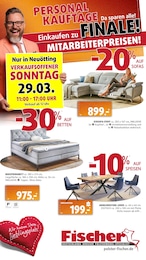 Polstermöbel Fischer Prospekt für Mühldorf: "VERKAUFSOFFENER SONNTAG", 32 Seiten, 22.03.2026 - 29.03.2026