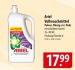 Ariel Vollwaschmittel im Angebot bei famila Nordost in Stralsund Ariel Vollwaschmittel Angebote bei famila Nordost Stralsund für 17,99 €