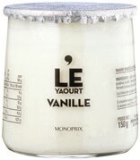 Monoprix Fontainebleau - Le yaourt vanille Promo Le yaourt vanille dans le catalogue Monoprix "Apéros, salades, mezze, il aime tout, tout le monde l’aime, et c’est même pas énervant." à Fontainebleau