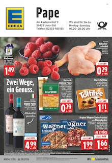 Aktueller EDEKA Prospekt "Aktuelle Angebote" für Unna Aktueller EDEKA Prospekt für Unna mit Seiten