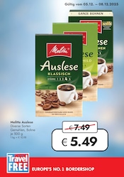 Travel FREE Supermarkt Prospekt der aktuellen Woche mit 1 Seite, gültig von 05.12.2025 bis 08.12.2025, in Oberschneiding und Umgebung Aktueller Travel FREE Supermarkt Prospekt in Oberschneiding und Umgebung, "EUROPE'S NO.1 BORDERSHOP" mit 1 Seite, 05.12.2025 - 08.12.2025