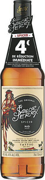 Sailor Jerry the original 40% vol. - Géant Casino à Toulouse Sailor Jerry the original 40% vol. en promo chez Géant Casino Toulouse à 12,55 €