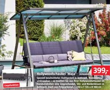 BAUHAUS Pocking - Hollywoodschaukel 'Maja' Hollywoodschaukel 'Maja' Angebot bei BAUHAUS Pocking im Prospekt Handzettel KW 09