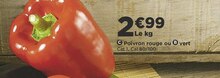 Casino Supermarchés Praz-sur-Arly - Poivron rouge ou vert Promo Poivron rouge ou vert dans le catalogue Casino Supermarchés "L'évènement promo de l'année - Épisode 2" à Praz-sur-Arly
