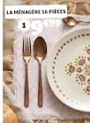 Ménagère 16 pièces en promo chez Gifi Ménagère 16 pièces dans le catalogue Gifi