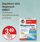 aktiv Magnesium DIRECT im V-Markt Prospekt aktiv Magnesium DIRECT von Doppelherz im aktuellen V-Markt Prospekt für 3,49 €
