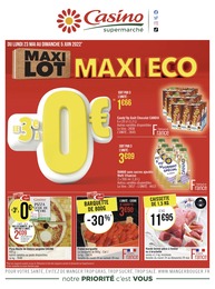 Prospectus Casino Supermarchés "MAXI LOT, MAXI ECO", 28 pages, 23/05/2022 - 05/06/2022
