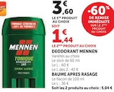 Déodorant - Mennen - Super U à Lyon Déodorant - Mennen en promo chez Super U Lyon à 1,44 €