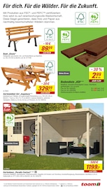 Gartentisch im toom Baumarkt Prospekt in Bünde Aktueller toom Baumarkt Prospekt mit Gartentisch, "Respekt, wer's selber macht.", Seite 3