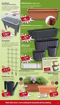 Blumenkasten im Sonderpreis Baumarkt Prospekt "... da, wo die Preise gestutzt werden!" mit 20 Seiten (Bielefeld)