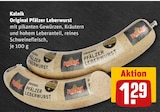 Aktuelle Wurst Angebote bei REWE in Duisburg Aktuelles Original Pfälzer Leberwurst Angebot bei REWE in Duisburg ab 1,29 €