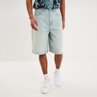 Short bermuda en jean large coton denim bleach homme à La Halle dans Fouras Short bermuda en jean large coton denim bleach homme à La Halle dans Fouras