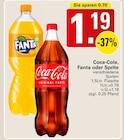 Coca-Cola, Fanta oder Sprite bei WEZ im Hüllhorst Prospekt für 1,19 €