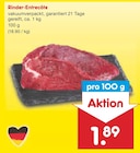 Aktuelle Rindfleisch Angebote bei Netto Marken-Discount in Solingen (Klingenstadt) Aktuelles Rinder-Entrecôte Angebot bei Netto Marken-Discount in Solingen (Klingenstadt) ab 1,89 €