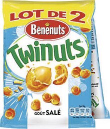 Twinuts goût salé - Géant Casino à Tremblay-en-France Twinuts goût salé en promo chez Géant Casino Tremblay-en-France à 1,38 €