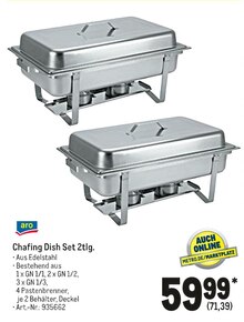 Metro Schiffdorf - Chafing Dish Set Chafing Dish Set Angebot bei Metro Schiffdorf im Prospekt Gastro-Journal