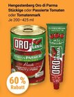 Oro di Parma im Angebot bei GLOBUS in Rostock Oro di Parma Angebote von Hengstenberg bei GLOBUS Rostock