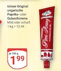 Original ungarische Paprikacreme Mild Angebote von Univer bei GLOBUS Erfurt für 1,99 €