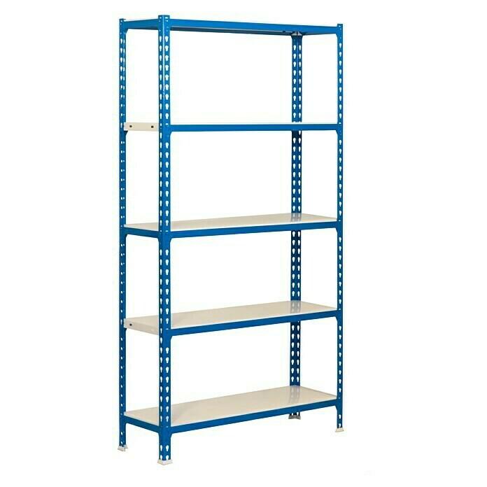 BAUHAUS Steinhagen - Simonrack Metall-Schwerlastregal Simonclick (L x B x H: 40 x 90 x 180 cm, Traglast: 180 kg/Boden, Anzahl Böden: 5 Stk., Stecken, Blau/Weiß) Simonrack Metall-Schwerlastregal Simonclick (L x B x H: 40 x 90 x 180 cm, Traglast: 180 kg/Boden, Anzahl Böden: 5 Stk., Stecken, Blau/Weiß) Angebot bei BAUHAUS Steinhagen im Prospekt Bringen Sie Ordnung in Werkstatt, Haus & Garten