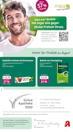 mea - meine apotheke Apotheken Prospekt der aktuellen Woche mit 4 Seiten, gültig von 01.08.2026 bis 31.08.2026, in Hilden und Umgebung Aktueller mea - meine apotheke Apotheken Prospekt in Hilden und Umgebung, "Unsere August-Angebote" mit 4 Seiten, 01.08.2026 - 31.08.2026
