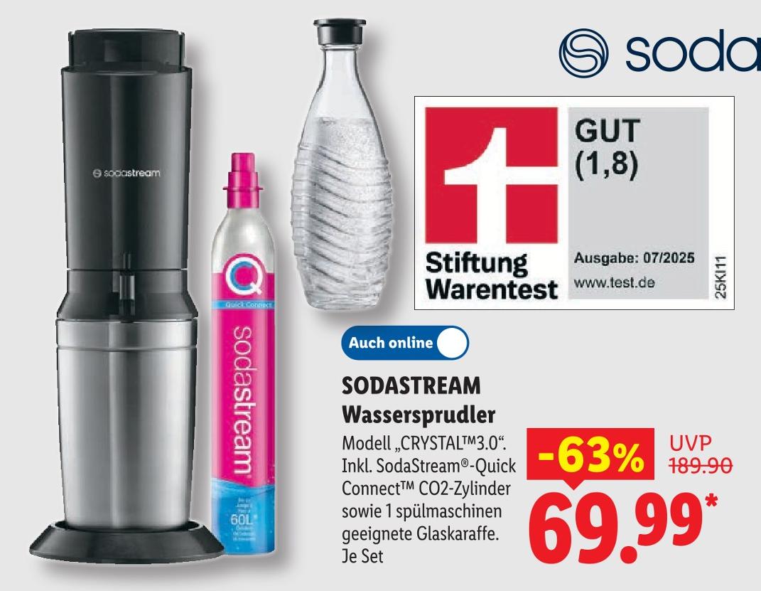 Wassersprudler Modell CRYSTAL 3.0