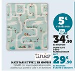 Maxi tapis d'éveil en mousse - TINEO en promo chez Hyper U Draguignan à 29,90 €