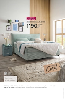 Boxspringbett im aktuellen Kabs Prospekt (Essen) Boxspringbett im Kabs Prospekt "1000€ GESCHENKT!" mit 52 Seiten (Essen)