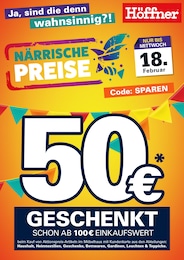Höffner Prospekt für Ahlen: "NÄRRISCHE PREISE", 1 Seite, 12.02.2026 - 18.02.2026